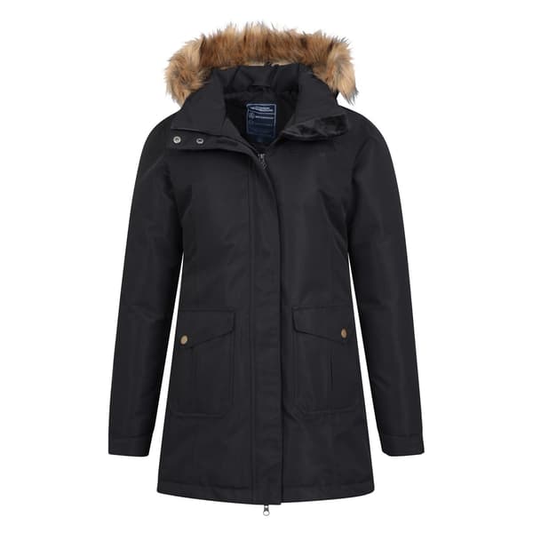 Mountain Warehouse Dam/Dam Tarka II Lång Vadderad Jacka 14 Black 14 UK