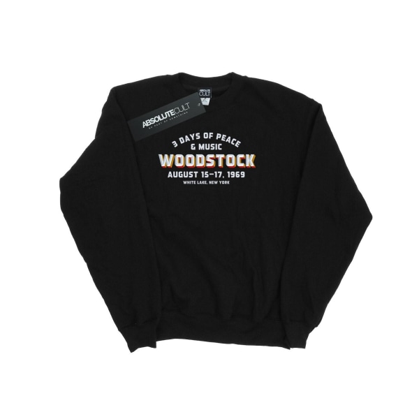 Woodstock Boys Varsity 1969 Sweatshirt 9-11 år Svart Black 9-11 Years
