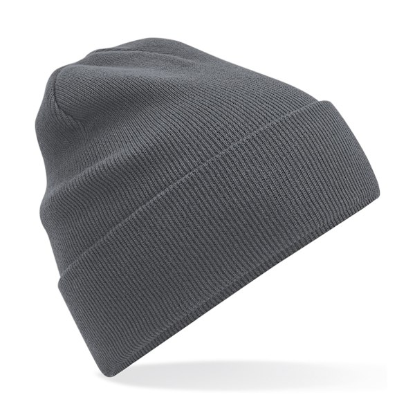 Beechfield Original Cuffed Organic Cotton Beanie One Size Graph Graphite Grey One Size