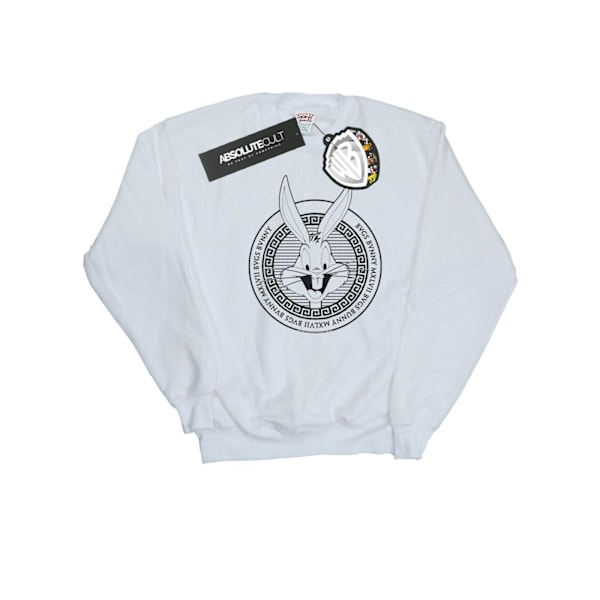 Looney Tunes Boys Bugs Bunny Greek Circle Sweatshirt 9-11 år White 9-11 Years