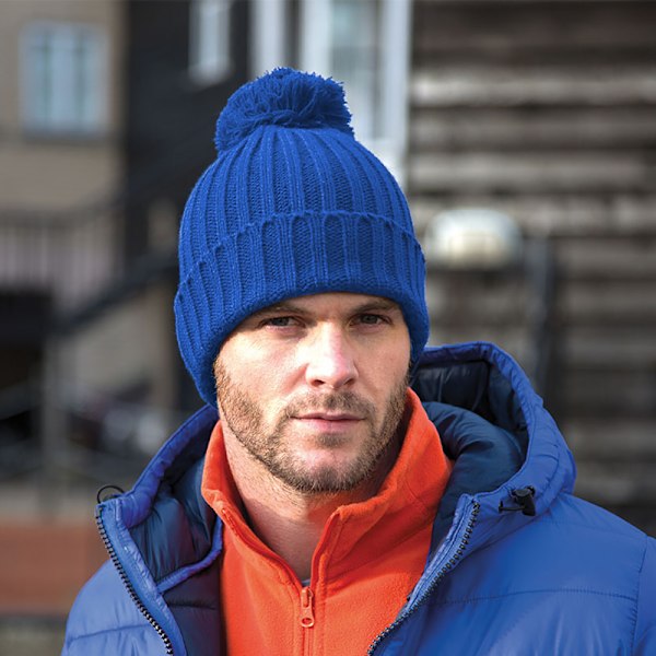 Result Unisex Vinter Essentials HDi Quest Stickad Mössa Hatt På Royal One Size