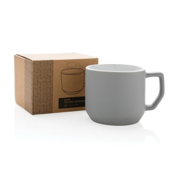 XD Collection Modern Keramisk Mugg 350ml En Storlek Grå Grey One Size