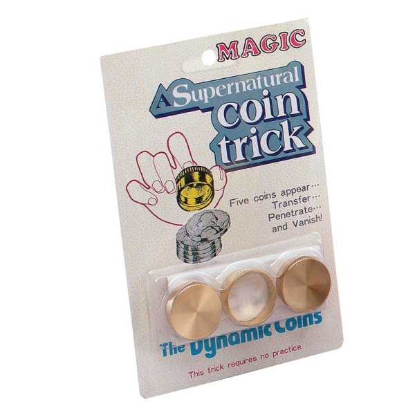 Bristol Novelty Dynamic Coin Magic Trick One Size Gold Gold One Size