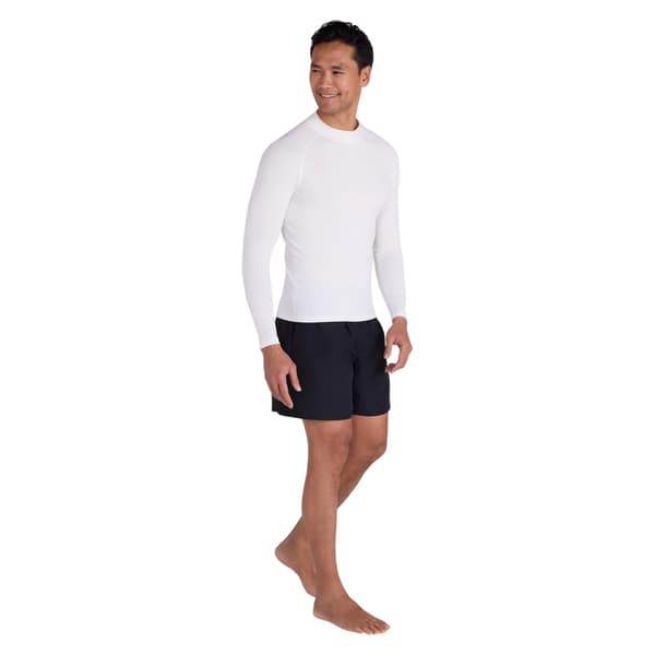 Mountain Warehouse Herr Enfärgad Långärmad Rashguard S Vit White S