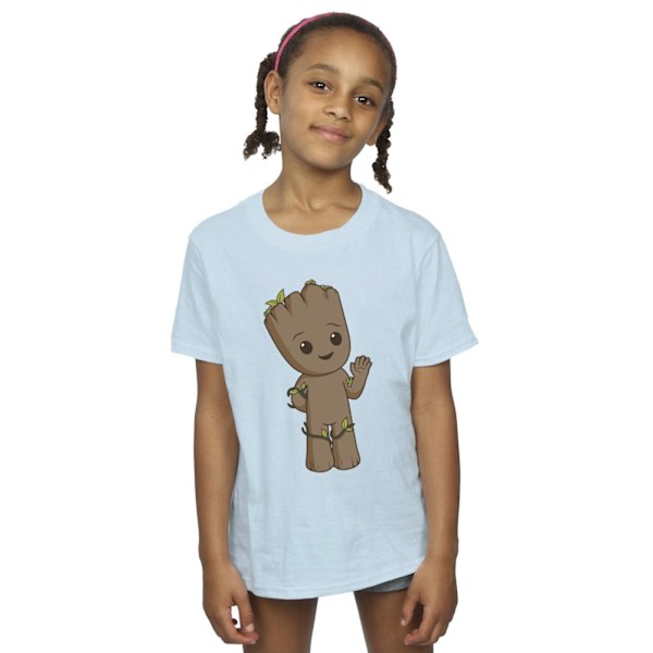 Marvel Girls I Am Groot Söt Groot Bomull T-shirt 9-11 År Baby Blue Baby Blue 9-11 Years