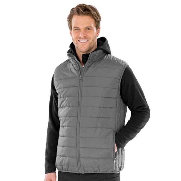 Result Herr Promo Core Vadderad Väst XS Grå Grey XS