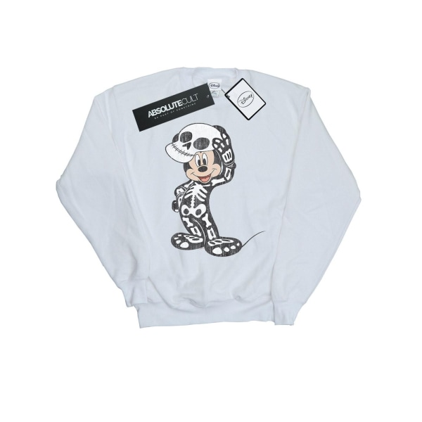 Disney Herr Mickey Mouse Skelett Sweatshirt XL Vit White XL