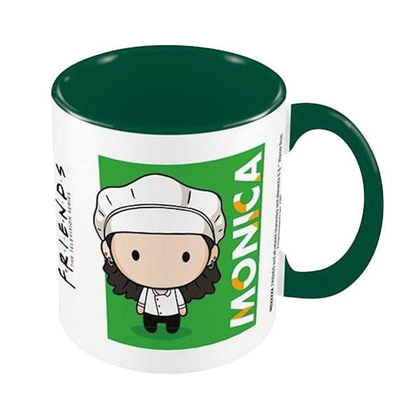 Friends Chibi Monica Mugg En Storlek Vit/Grön White/Green One Size