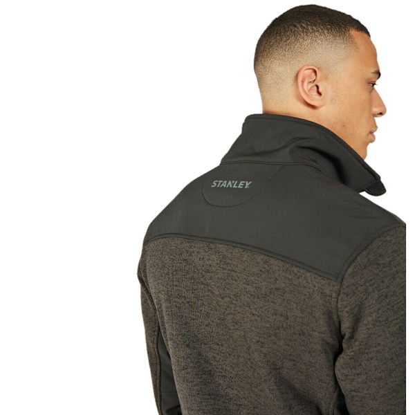 Stanley Herr Brady Stickad Fleecejacka XXL Svart Black XXL