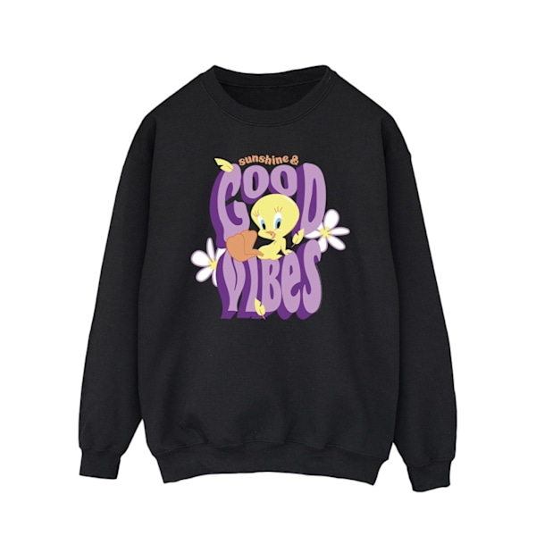 Looney Tunes Mens Tweeday Sunshine & Good Vibes Sweatshirt 5XL Black 5XL