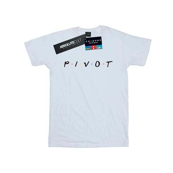 Friends Girls Pivot Logo Bomull T-shirt 5-6 år Vit White 5-6 Years