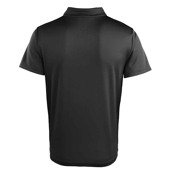 Premier Unisex Coolchecker Studded Plain Polo Shirt XL Svart Black XL