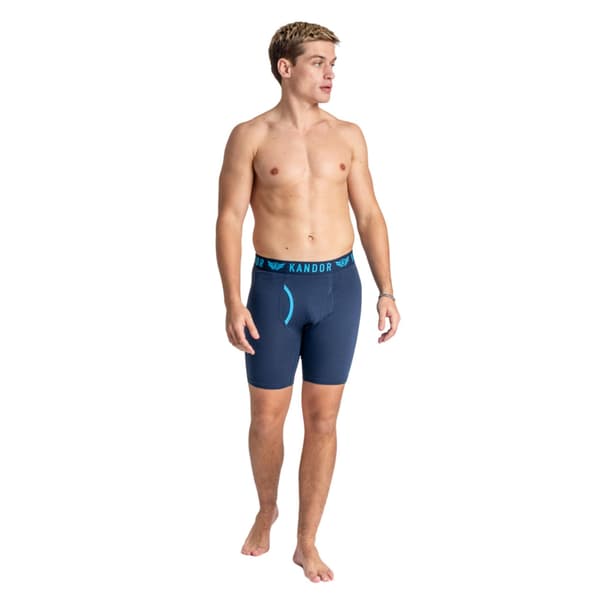 Kandor Herr Trunken Boxershorts (3-pack) L Blå Blue L