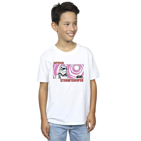 Star Wars Boys Imperial Stormtrooper T-shirt 12-13 år Vit White 12-13 Years