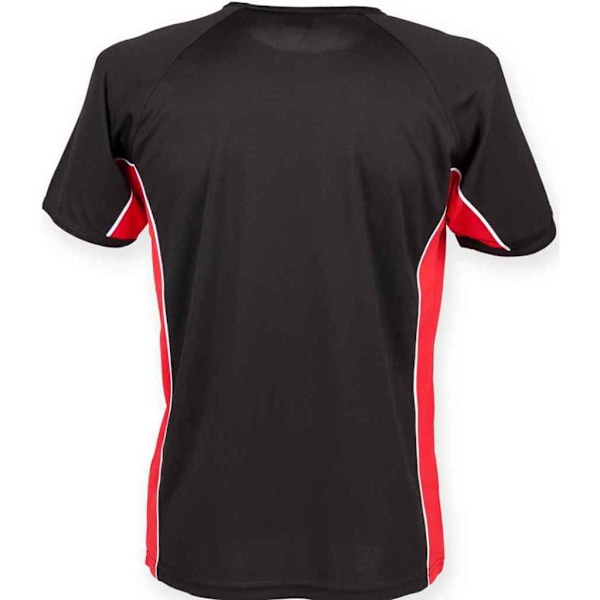 Finden & Hales Performance Panel T-shirt för män M Svart/Röd/Vit Black/Red/White M
