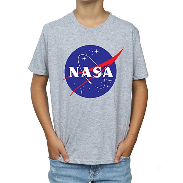 NASA Boys Insignia Logo T-Shirt 5-6 år Sports Grey Sports Grey 5-6 Years