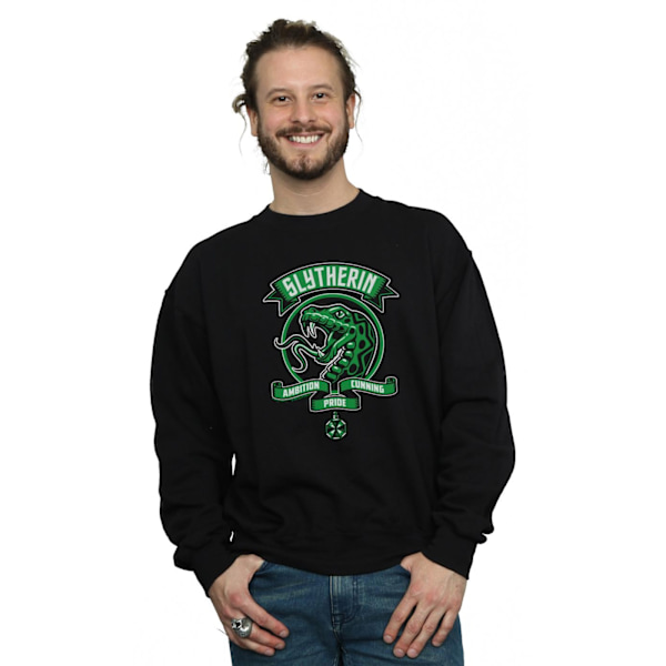 Harry Potter Herr Slytherin Toon Crest Sweatshirt M Svart Black M