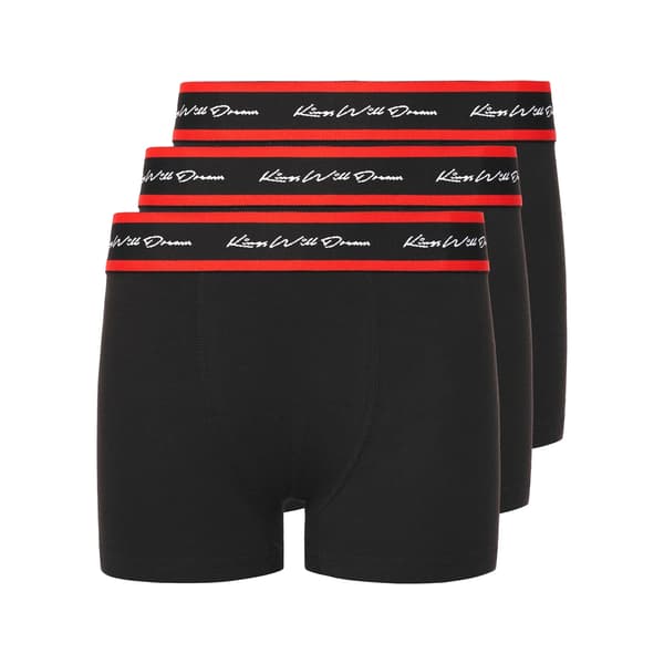 Kings Will Dream Pojkar Scriptband Boxershorts (3-pack) 7-8 År Black 7-8 Years