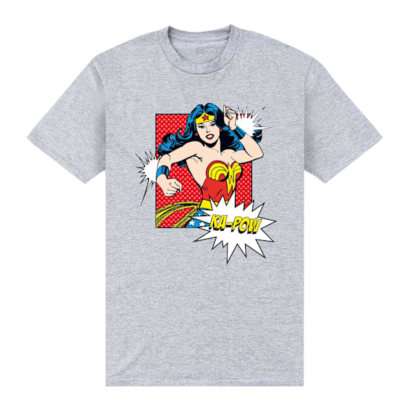 Wonder Woman Unisex Vuxen Ka-Pow T-Shirt XXL Heather Grey Heather Grey XXL