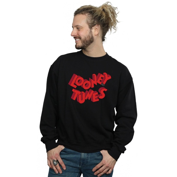 Looney Tunes Herr 3D Logotyp Sweatshirt M Svart Black M