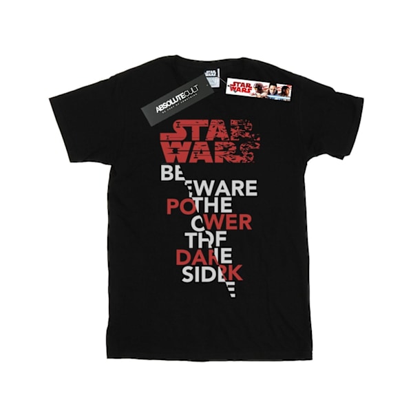 Star Wars Girls The Last Jedi Power Of The Dark Side Bomull T-S Black 9-11 Years