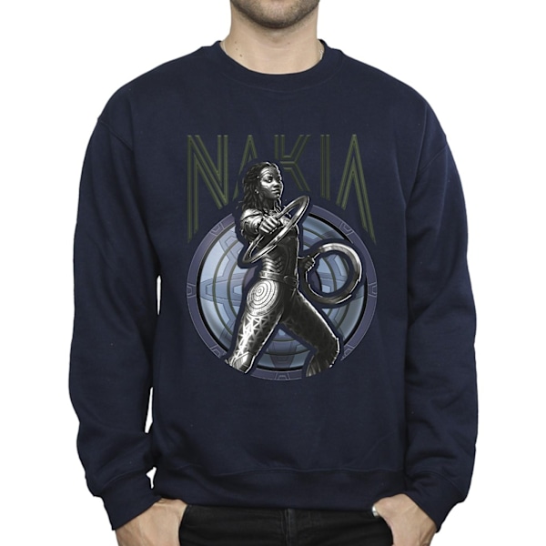 Marvel Wakanda Forever Nakia Shield Sweatshirt XXL Marinblå Navy Blue XXL