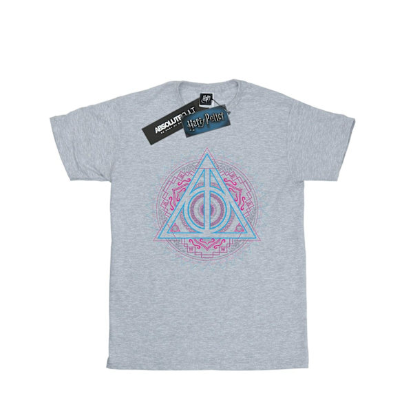 Harry Potter Neon Dödsreliker T-shirt för män M Sports Grey Sports Grey M