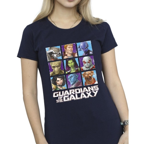 Guardians Of The Galaxy Dam/Damer Karaktär Rutor Bomull Navy Blue M