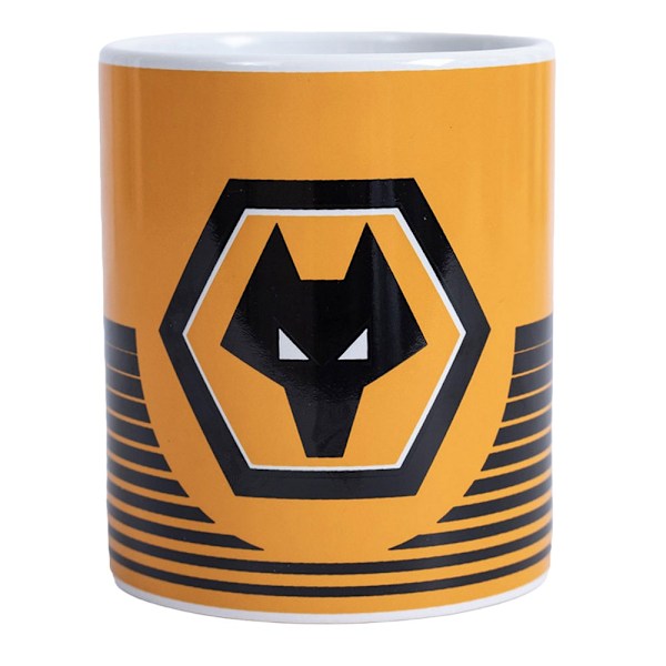 Wolverhampton Wanderers FC Linjär Keramisk Mugg En Storlek Gul/Svart Yellow/Black One Size