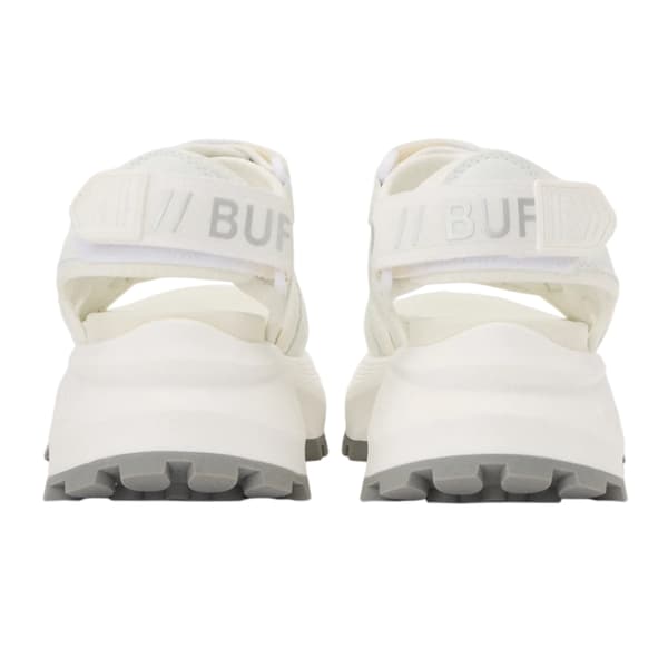 Buffalo Dam/Dam Vegan Flatform Sandaler 4 UK Vit White 4 UK