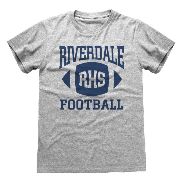 Riverdale Dam/Dam RHS Bulldogs Fotboll Pojkvän T-shirt Heather Grey L