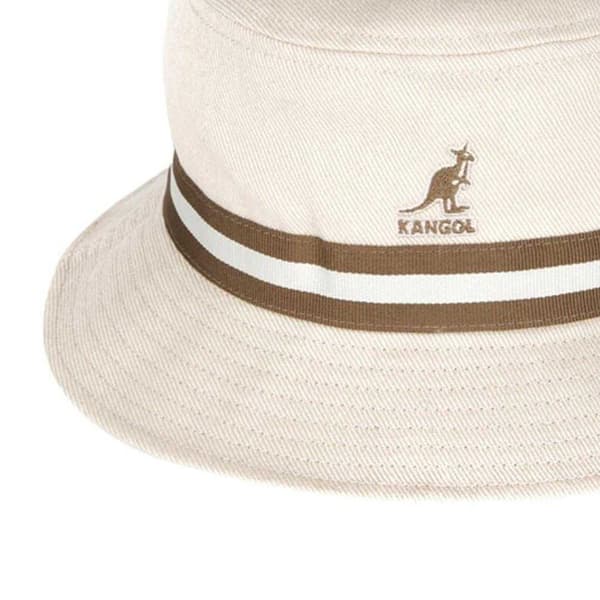 Kangol Unisex Vuxen Randig Bomullshatt S Beige Beige S