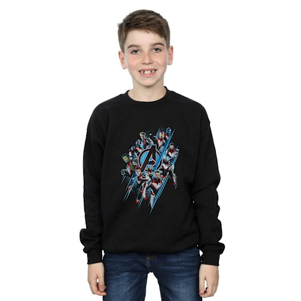 Marvel Pojkar Avengers Endgame Logo Team Sweatshirt 9-11 År Sv Black 9-11 Years