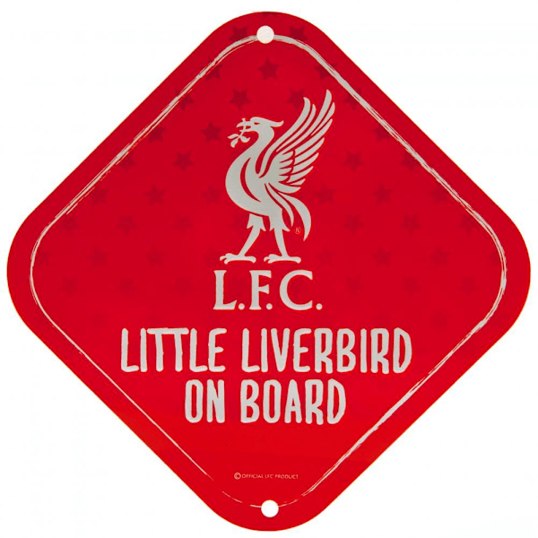 Liverpool FC Little Liverbird Bilskylt En Storlek Röd Red One Size