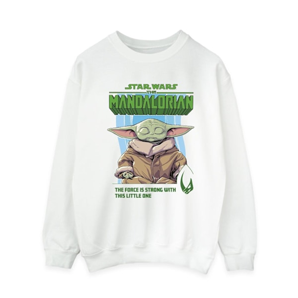 Star Wars Dam/Kvinnor The Mandalorian Kraften Är Stark Sweatshirt White L