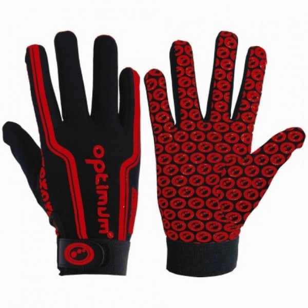 Optimal Barn/Barn Velocity Full Finger Rugby Handskar Mini R Red/Black Mini