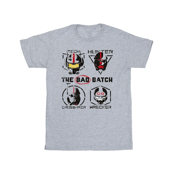 Star Wars: Bad Batch Boys Clone Force 99 T-shirt 5-6 år Sportgrå Sports Grey 5-6 Years