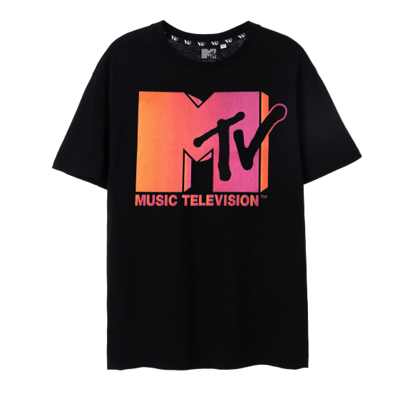 MTV Mens Ombre T-Shirt M Svart Black M
