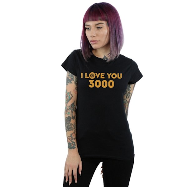 Marvel Dam/Kvinnor Avengers Endgame I Love You 3000 Arc React Black XXL