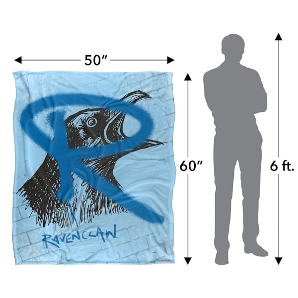 Harry Potter Ravenclaw Graffiti Filt En Storlek Flerfärgad Multicoloured One Size