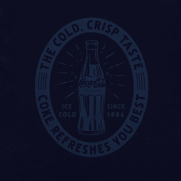 Coca-Cola Unisex Vuxen Oval T-Shirt M Marinblå Navy M