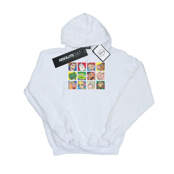 Disney Mens Toy Story Character Squares Hoodie M Vit White M