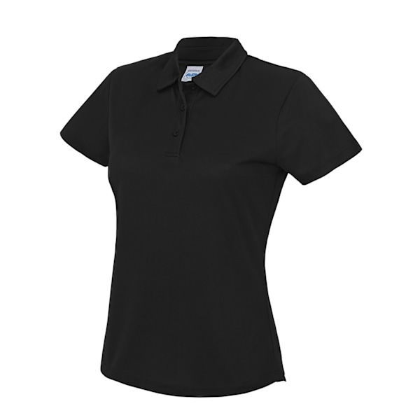 Awdis Dam/Dam Moisture Wicking Lady Fit Polo Shirt 14 UK Jet Black 14 UK