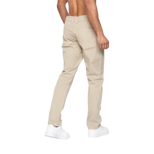 Duck and Cover Franztown Slim Chinos för män 40R Stone Stone 40R