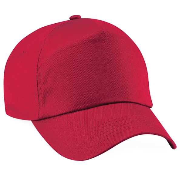 Beechfield Unisex Original 5-Panel Baseballkeps i enfärgad design, One Size Classic Red One Size