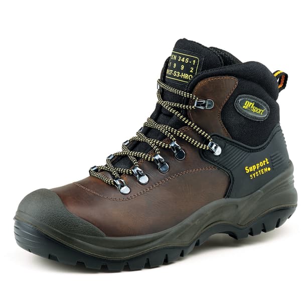 Grisport Contractor Läder Säkerhetskängor 11 UK Brun Brown 11 UK
