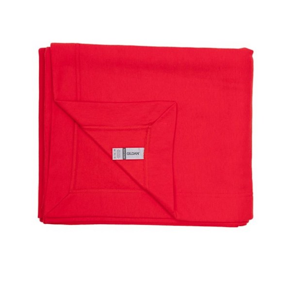 Gildan Heavy Blend Fleece Stadiumfilt En Storlek Röd Red One Size