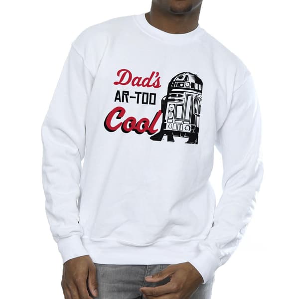 Star Wars Herr Dads R2 Cool Sweatshirt S Vit White S