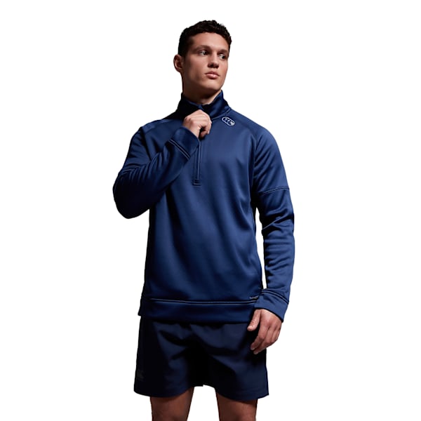 Canterbury Herr Halv Zip Fleece Top XXL Medieval Blå Medieval Blue XXL