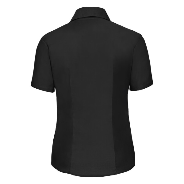 Russell Collection Oxford kortärmad skjorta för dam/dam 3XL Black 3XL